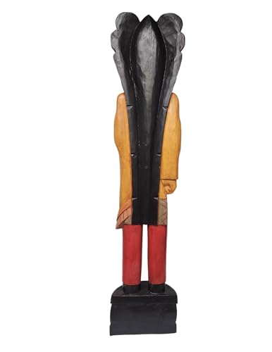 5 Foot Tall Giant Hand Carved Wooden Cigar Indian Statue Sculpture Carving Chief Cowboy Western Art