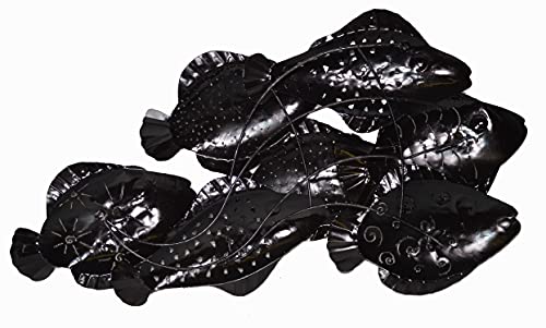 BEAUTIFUL UNIQUE MODERN NAUTICAL SCHOOL OF FISH CONTEMPORARY METAL WALL ART HIGH CLASS