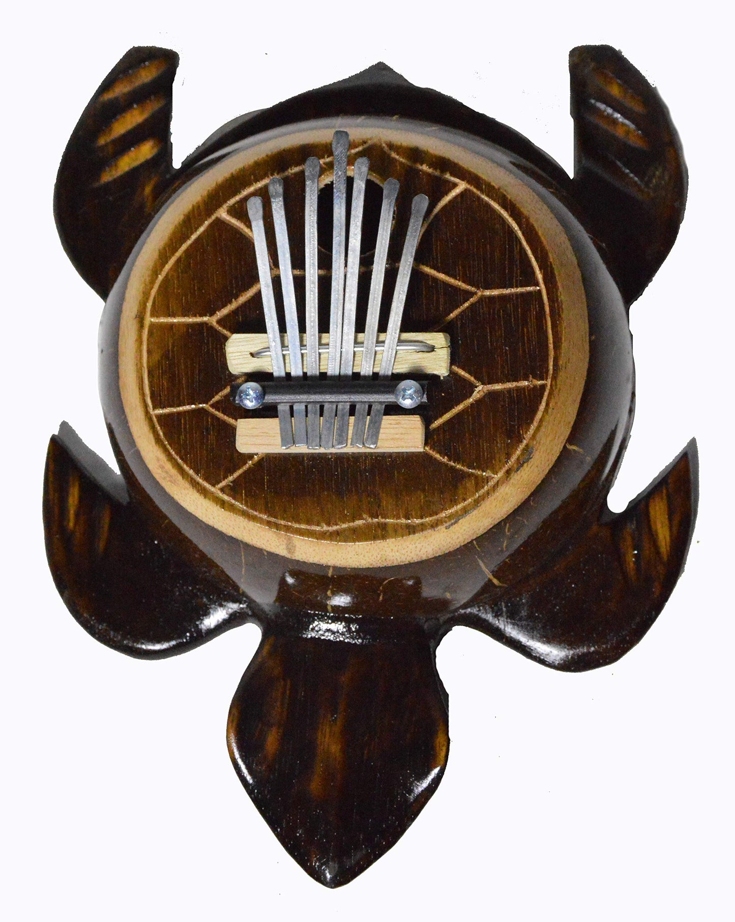 Karimba Thumb Piano 7 keys Coconut Shell TURTLE Musical kalimba Instrument Aboriginal Dot Design