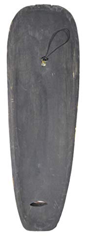 AFRICAN HAND CARVED WOODEN TRIBAL MASK ORANGE LIPS WALL DECOR