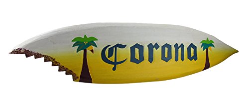 39 Inch Corona Beer Surfboard Wall Hanging Shark Bite
