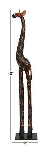 Deco 79 Wooden Giraffe, 40-Inch