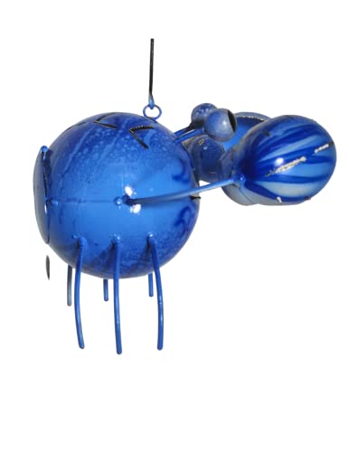 XL Beautiful Unique SEA Ocean Crab Candle Holder Metal Tropical Island Hanging Art