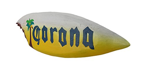 Corona Beer Surfboard Wooden Wall Hanging Tiki Bar
