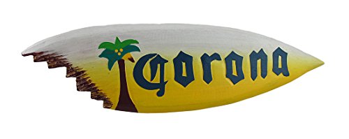 Corona Beer Surfboard Wooden Wall Hanging Tiki Bar