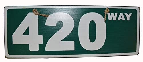 WorldBazzar 4:20 Way Novelty Humor Funny Famous Street Sign High Smoker Stoned Weed Marijuana