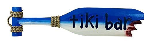 Westmon Works Tiki Bar Shark Bitten Wooden Oar Bite Paddle Beach House Decoration, 20 Inch