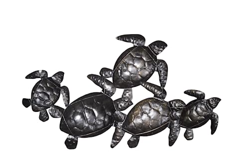 Huge Beautiful Unique SEA Ocean Turtle Metal Tropical Loggerhead Island Wall Art