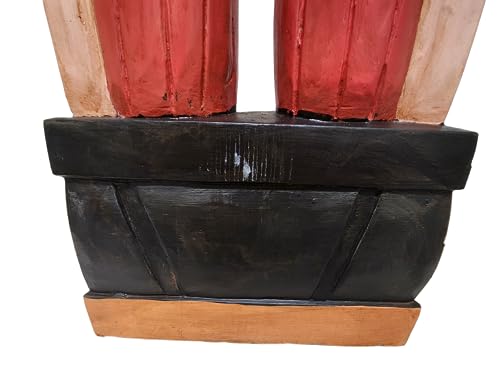 worldbazzar 5 Foot Axe Indian Huge Hand Crafted Wooden Sculpture Cowboys Horseshoes Shotgun Old west Hunting Cigar Store