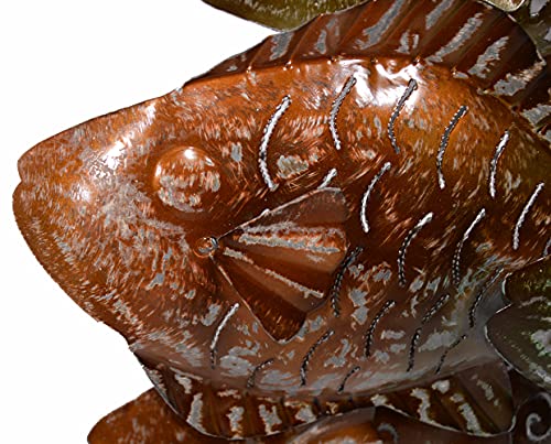 BEAUTIFUL UNIQUE MODERN NAUTICAL SCHOOL OF FISH CONTEMPORARY METAL WALL ART HIGH CLASS