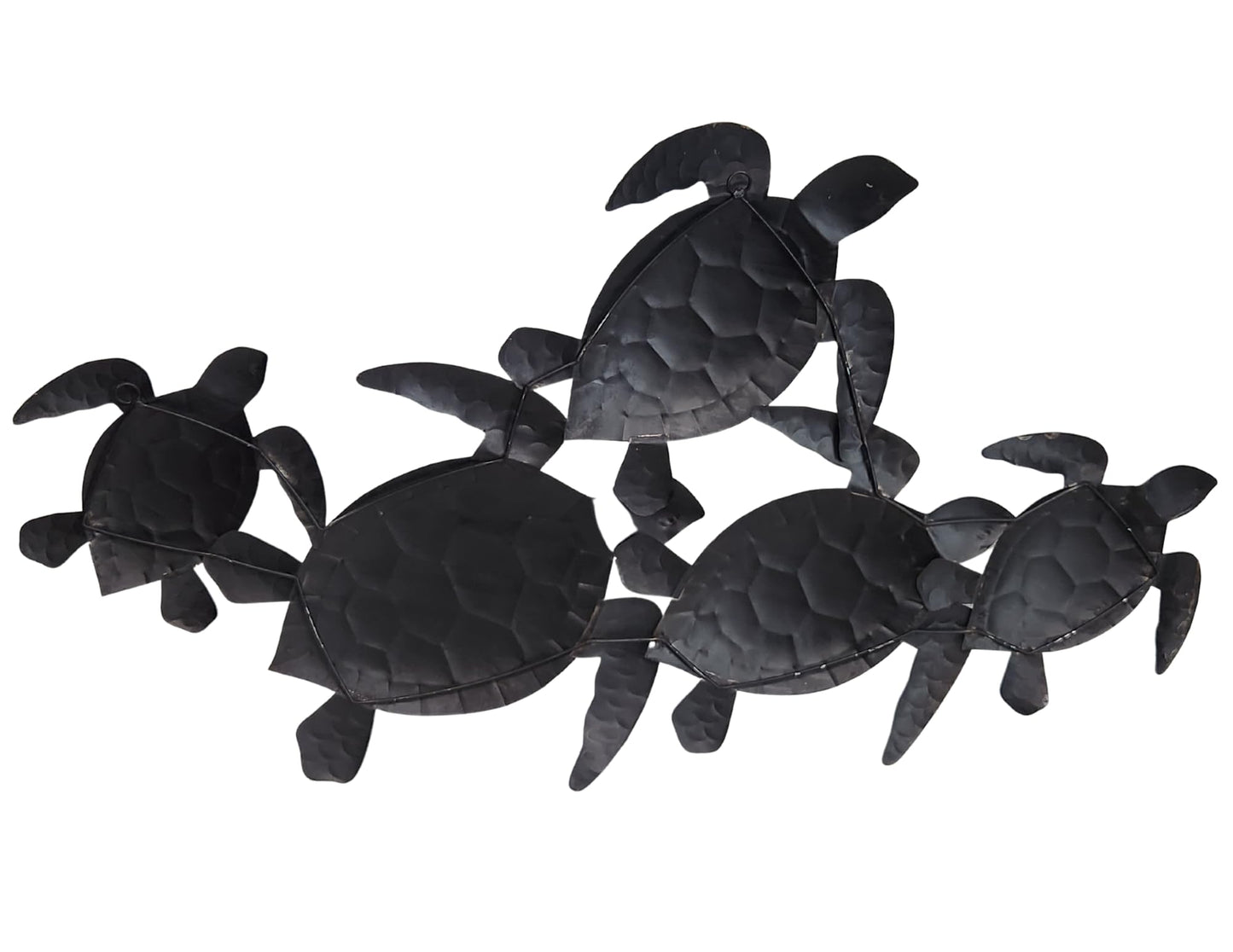 WorldBazzar HUGE BEAUTIFUL UNIQUE SEA OCEAN TURTLE METAL TROPICAL loggerhead ISLAND WALL ART