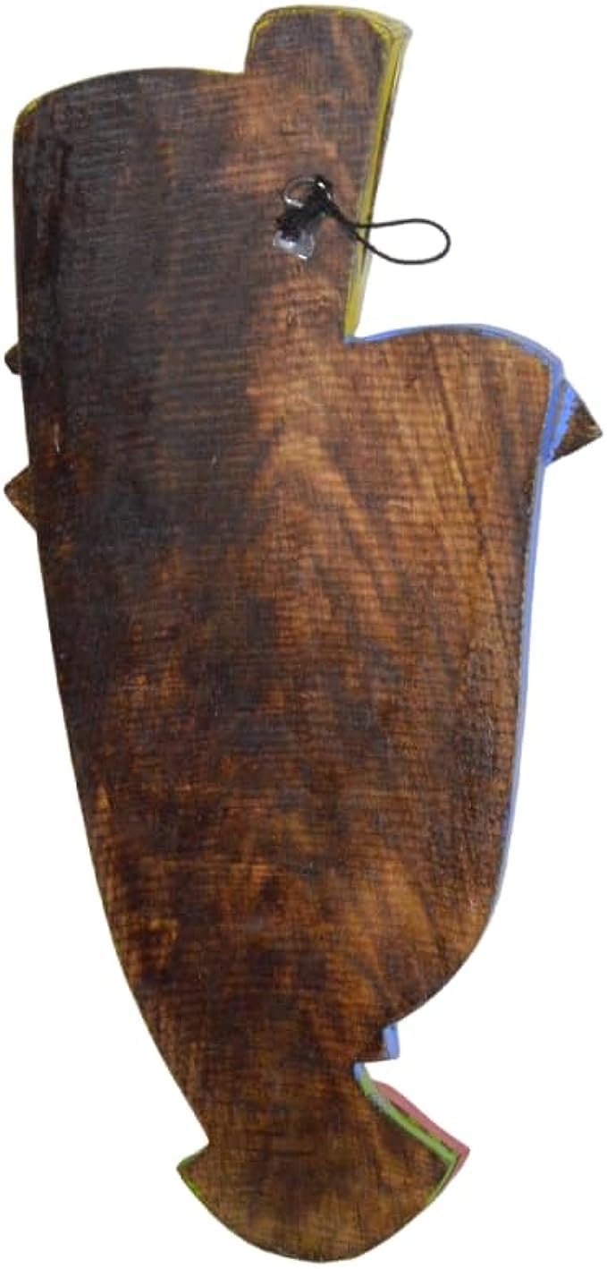 WorldBazzar Abstract MASK African Hand Carved Wooden Tribal Tiki MASK Wall Decor FACE Cubist Picasso