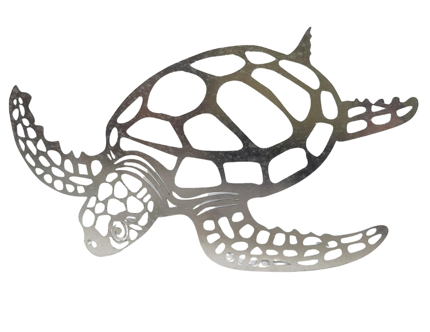 WorldBazzar LARGE ABSTRACT MODERN BEAUTIFUL UNIQUE SEA OCEAN TURTLE METAL TROPICAL loggerhead ISLAND WALL ART