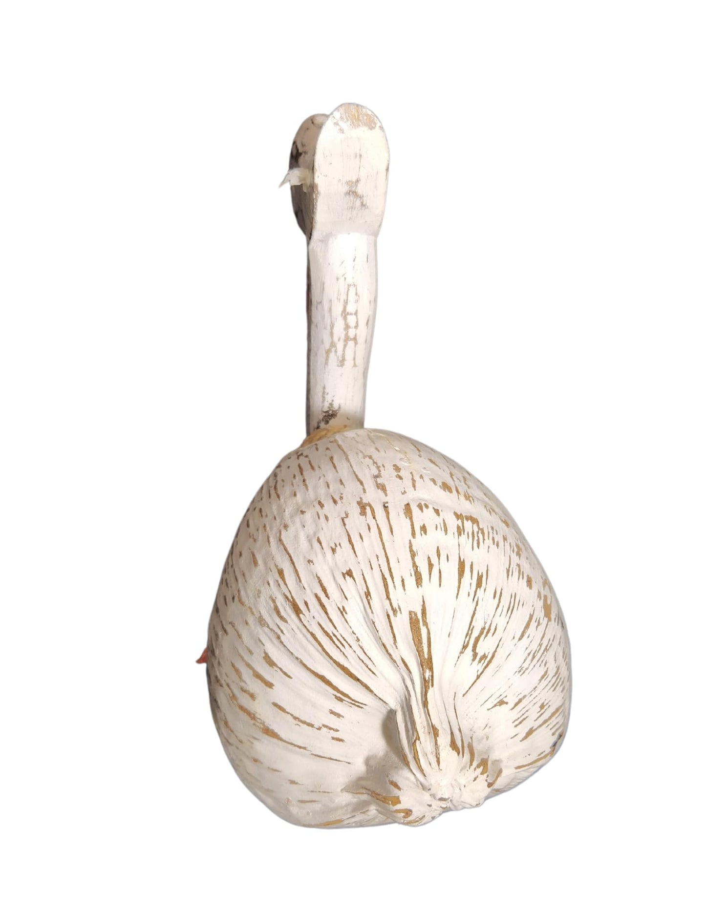 WorldBazzar Hand Carved COCONUT PELICAN Table Top Art Carving Sculpture Ocean Sea Nautical 3D Coastal Island Tropical Decor