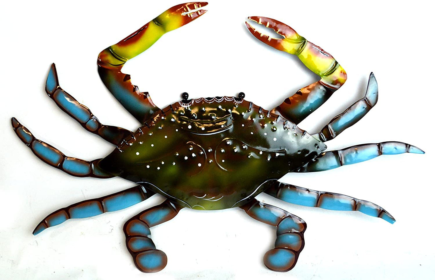 WorldBazzar BEAUTIFUL UNIQUE SEA OCEAN CRAB METAL TROPICAL ISLAND WALL ART