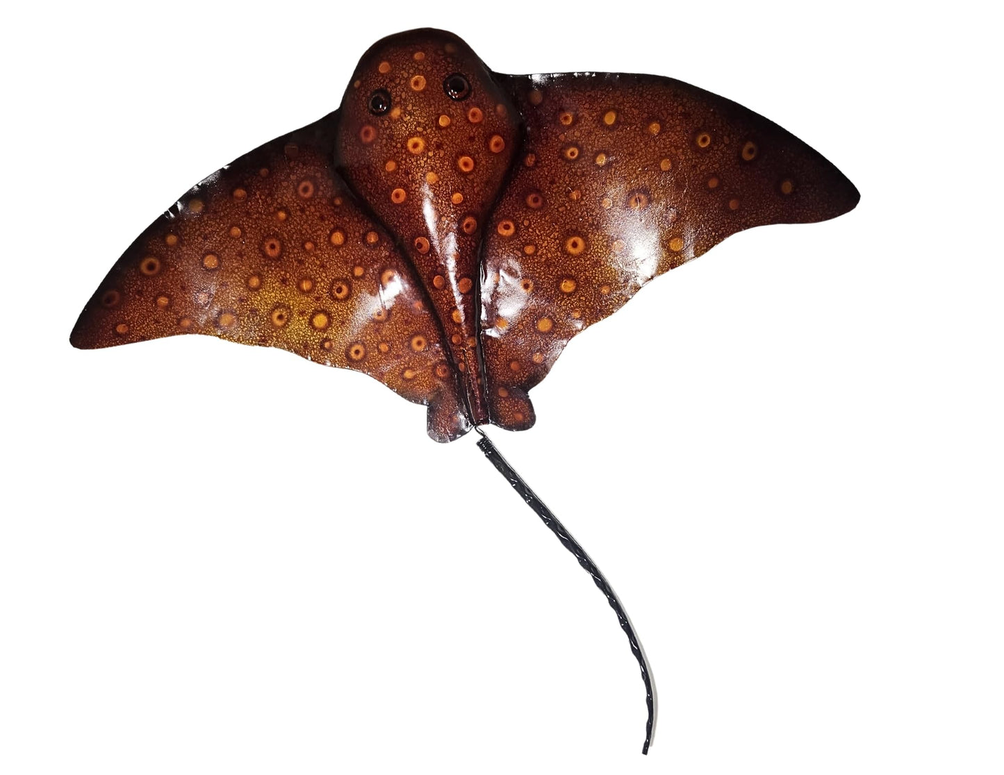WorldBazzar Beautiful EXTRA LARGE HUGE Hand CRAFTED METAL Stingray Manta Ray Ocean Coral Wall Art Sculpture Statue One of Kind