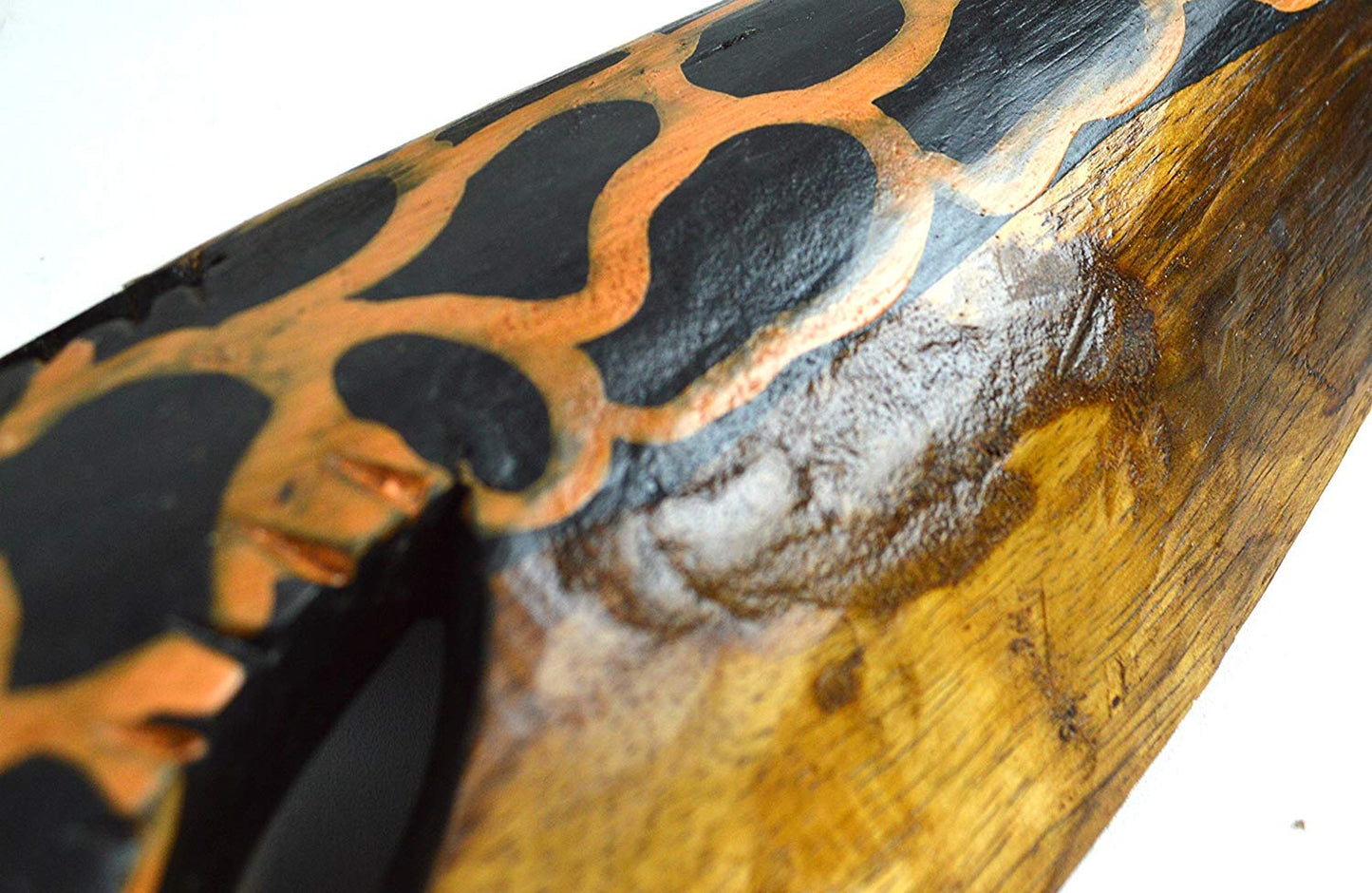20" Pair of Giraffe and Zebra Hand Carved Tribal Head Masks