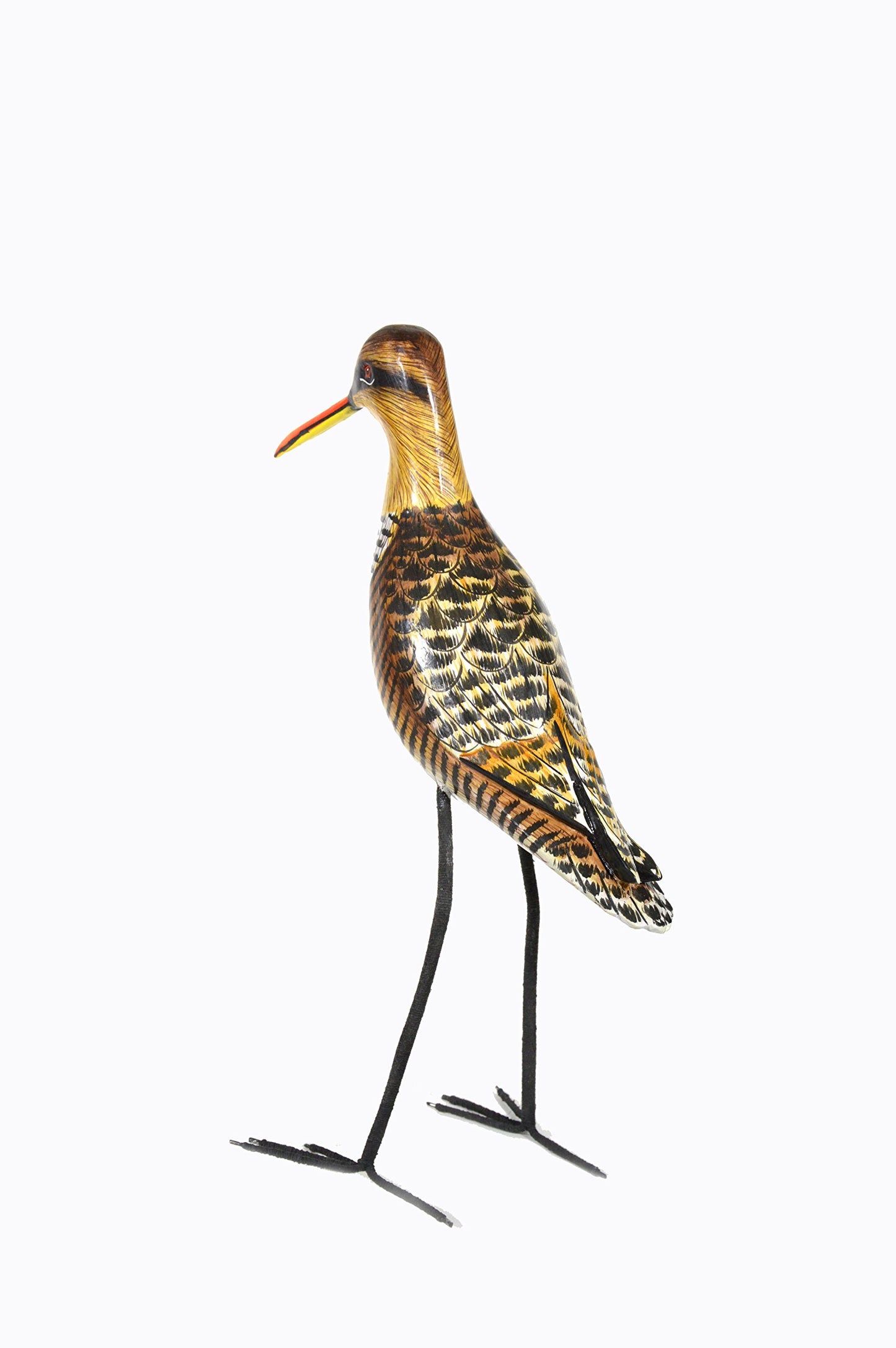 Hand Carved Painted Wood Carving SHOREBIRD Sandpiper Bird Decoy Vintage Style