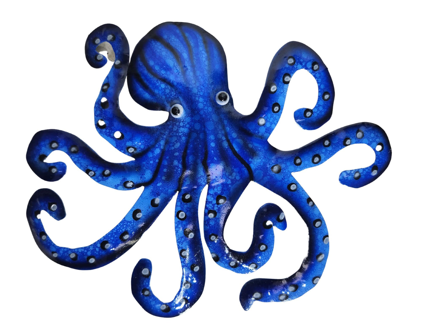WorldBazzar HUGE BEAUTIFUL UNIQUE SEA OCEAN SET OF 3 OCTOPUS FAMILY METAL TROPICAL COASTAL NAUTICAL ISLAND WALL ART