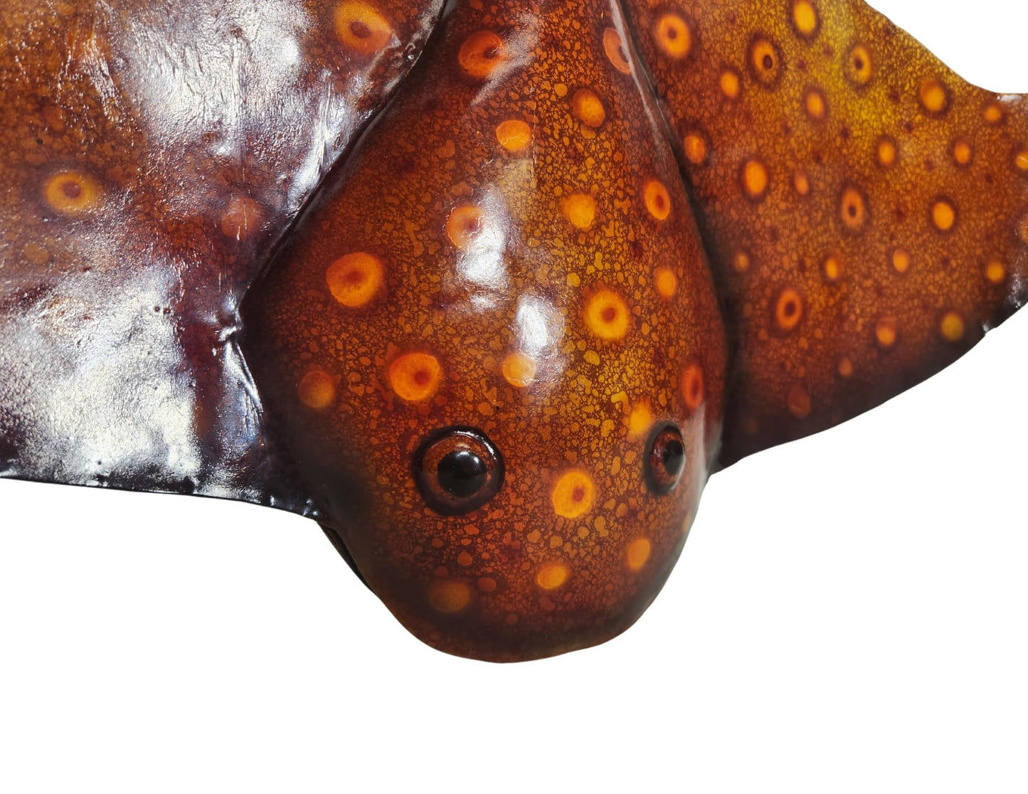 WorldBazzar Beautiful EXTRA LARGE HUGE Hand CRAFTED METAL Stingray Manta Ray Ocean Coral Wall Art Sculpture Statue One of Kind