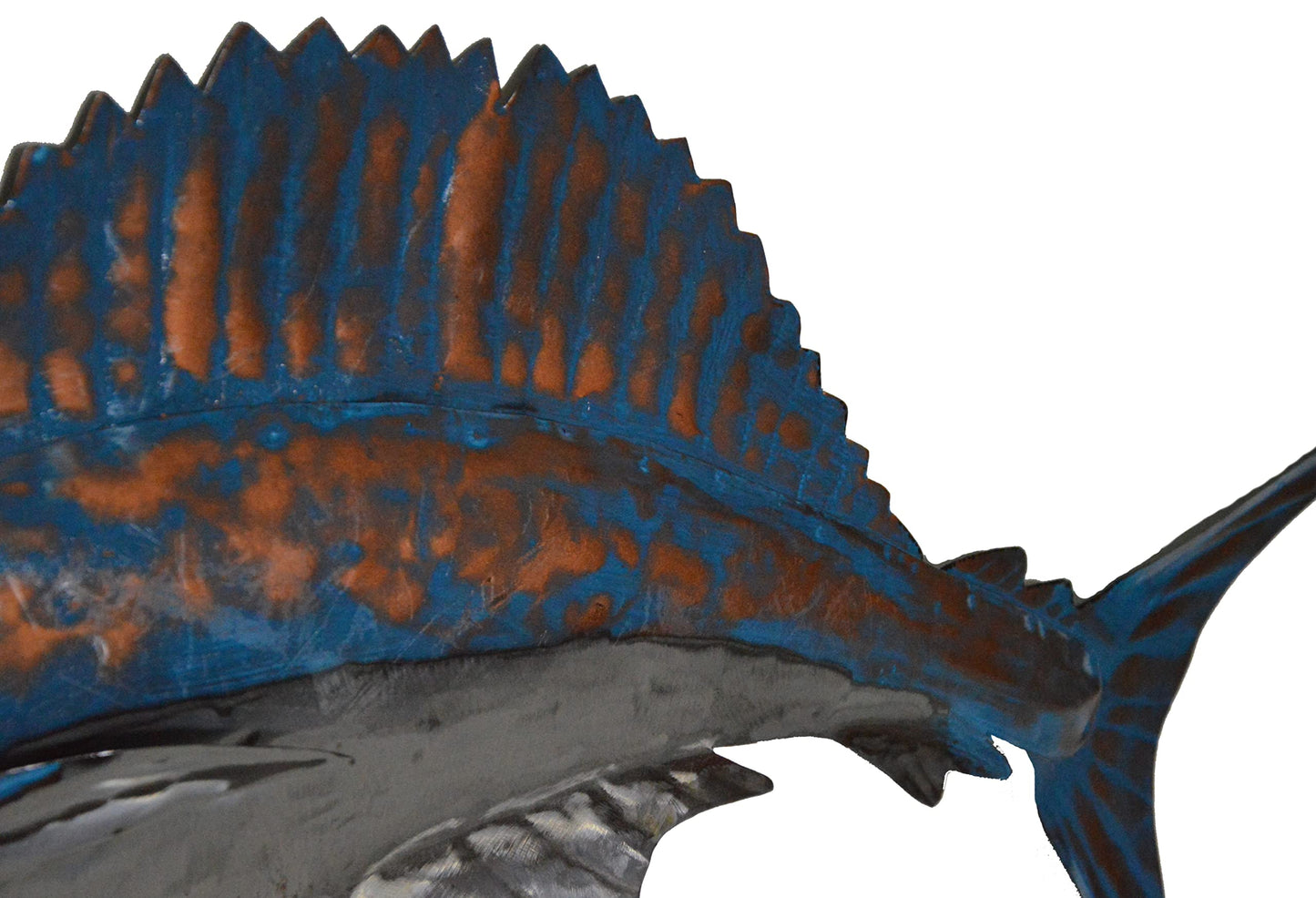 WorldBazzar XL SAILFISH MARLIN SPORT FISH METAL WALL ART TROPHY NAUTICAL COASTAL BOAT TROPICAL DECOR