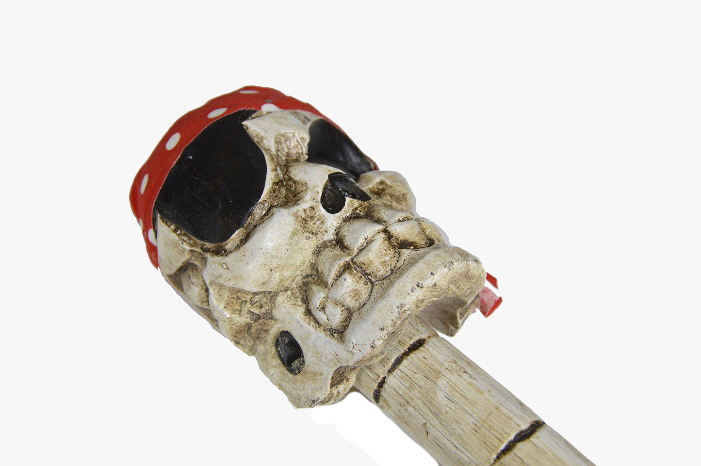 PIRATE BONES BLOOD KNIFE SKULL SKELETON WOOD CARVING PADDLE OAR