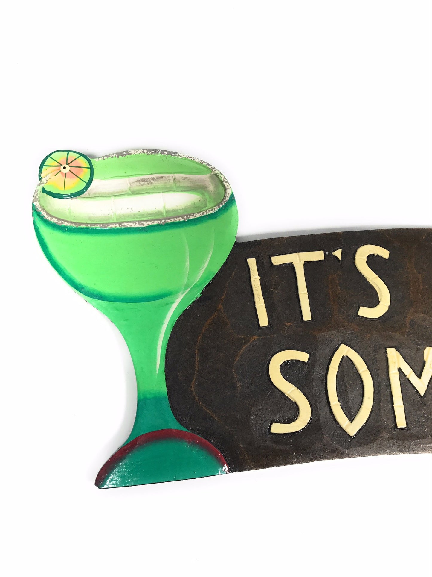 It's 5 O'Clock Somewhere Tiki Bar Sign | #ksa9036a