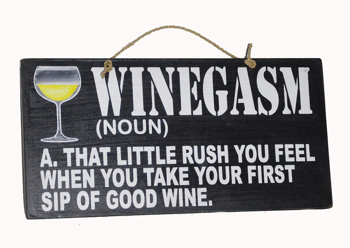 WINEGASM LITTLE RUSH YOU FEEL WHEN YOU TAKE YOUR FIRST SIP OF GOOD WINE Tiki Bar Sign Beautiful Beach Drinking Sunset Palm Tree Tropical Island Decor