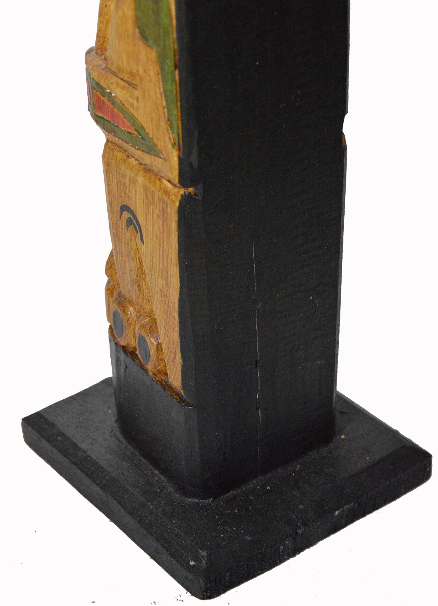 WorldBazzar Cracked Scratch and DENT Tall 3 Foot Tall Northwest Coast Style Wooden Eagle with Fish Totem Pole