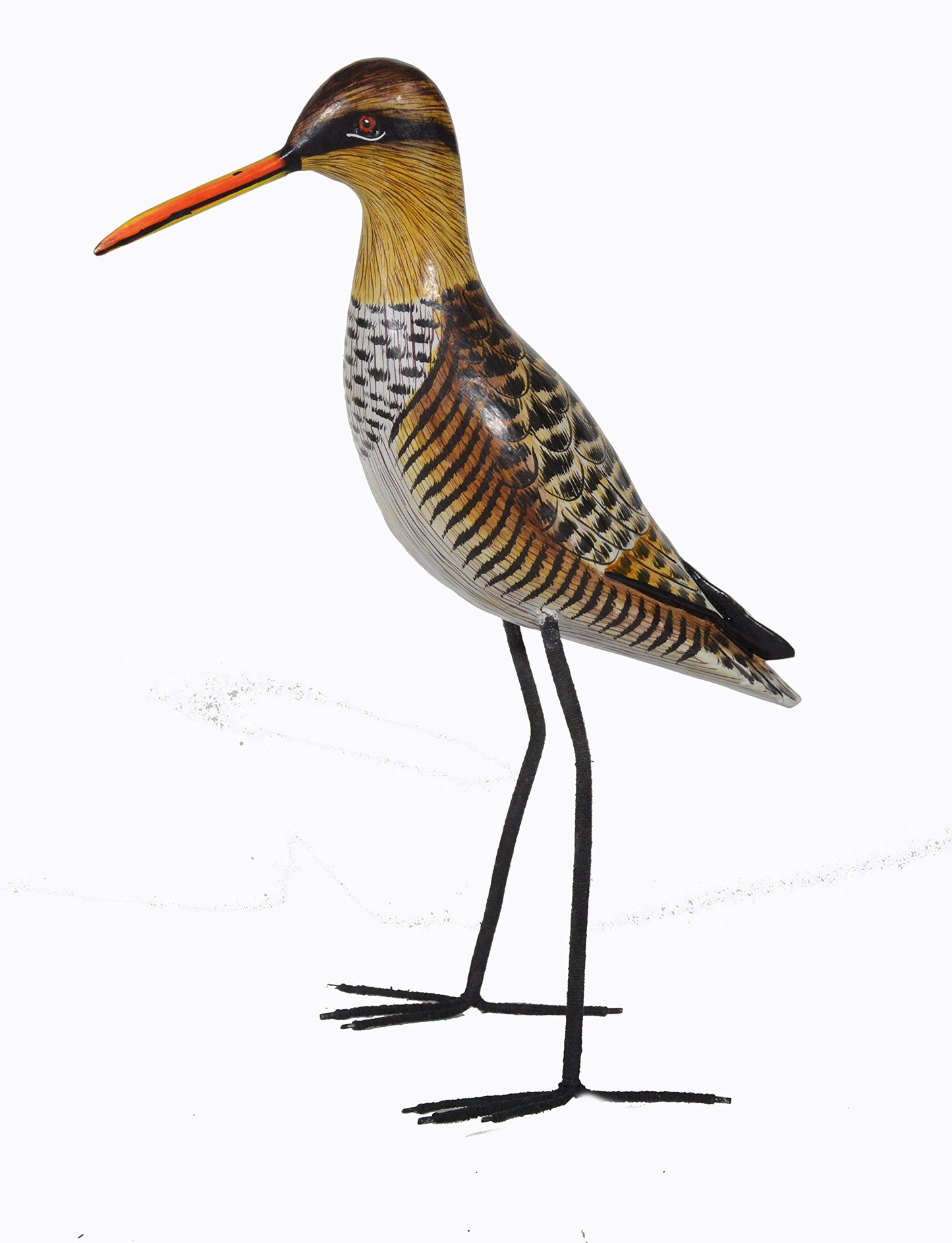Hand Carved Painted Wood Carving SHOREBIRD Sandpiper Bird Decoy Vintage Style
