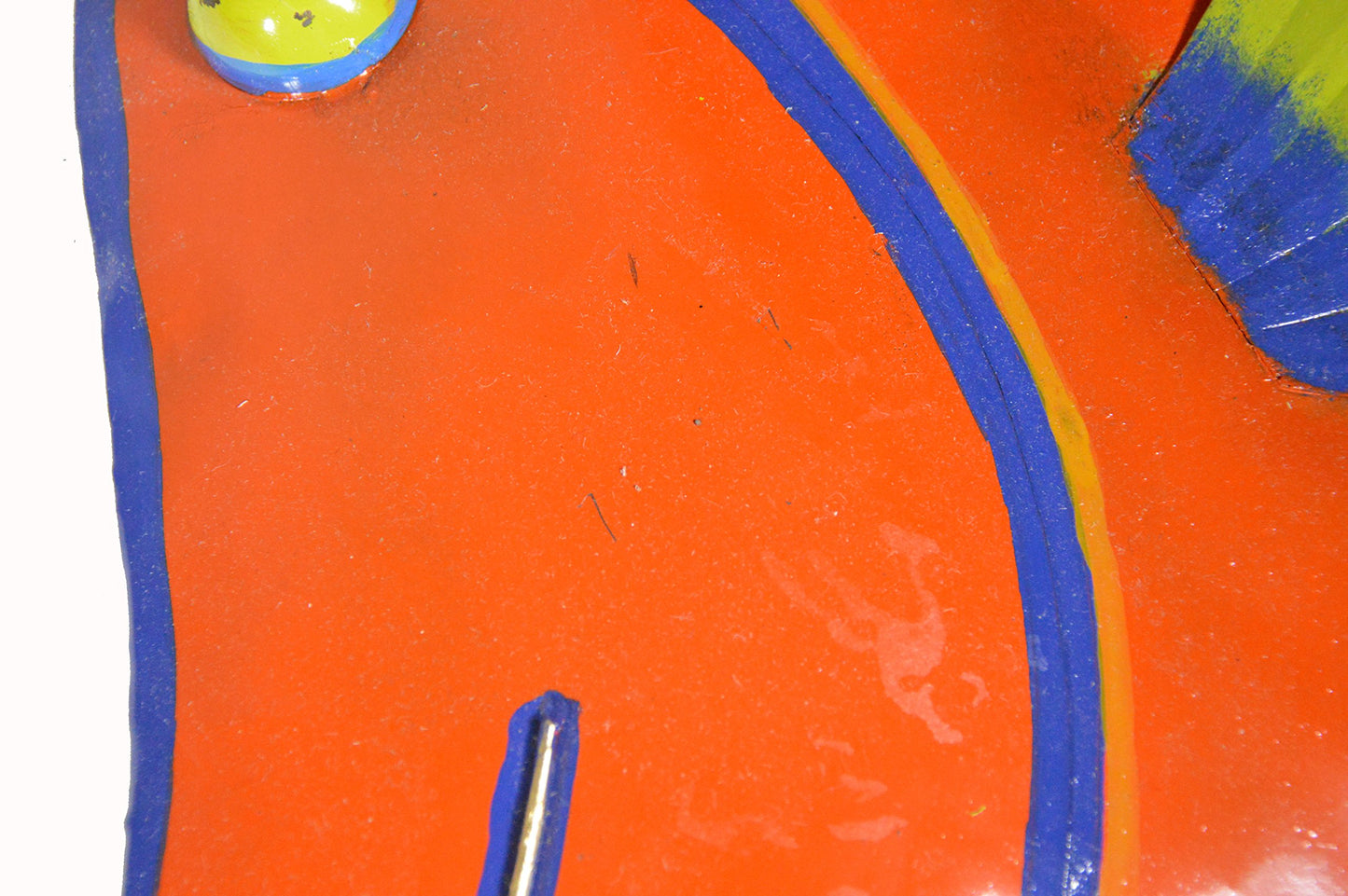 WorldBazzar Orange Beautiful Unique Fish Metal Hanging Wall Art